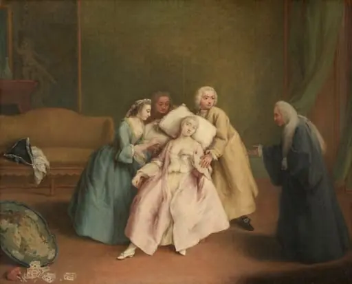 The Faint, by Pietro Longhi, oil, 1744