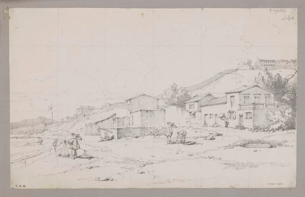 Dr. Colledge's original Hospital at Macao, by George Chinnery, 7
