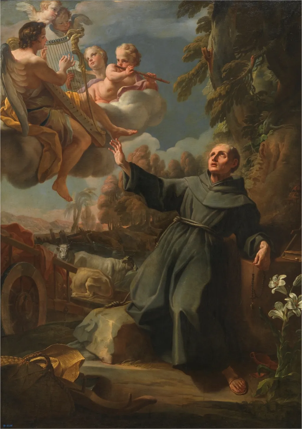 The Vision of the Blessed Sebastián Aparicio, by Mariano Salvador Maella, oil, 1795