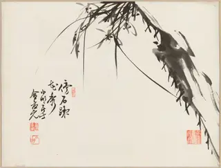 Orchids, by Kim Eung-won, ink, 1888