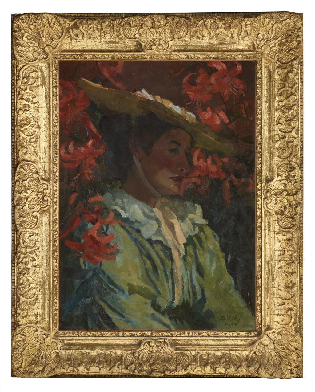 Lady of the Lillies, by Dorothy Kate Richmond, oil, 1900