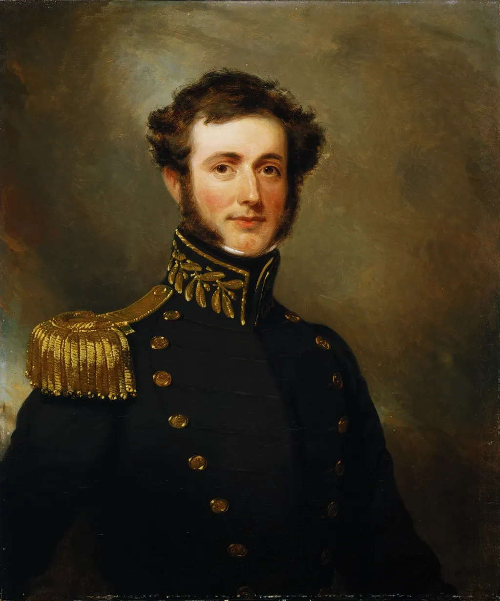 Lieutenant Philip Augustus Stockton, by Henry Inman, oil, 1833