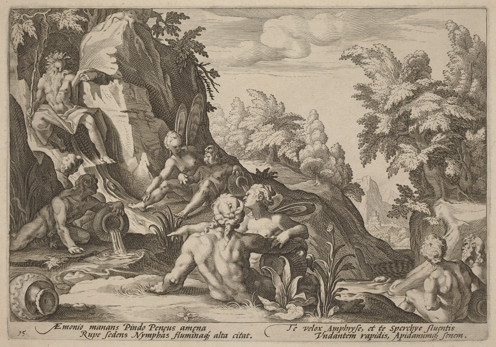 The River God Peneus Surrounded by Other Divinities, detail