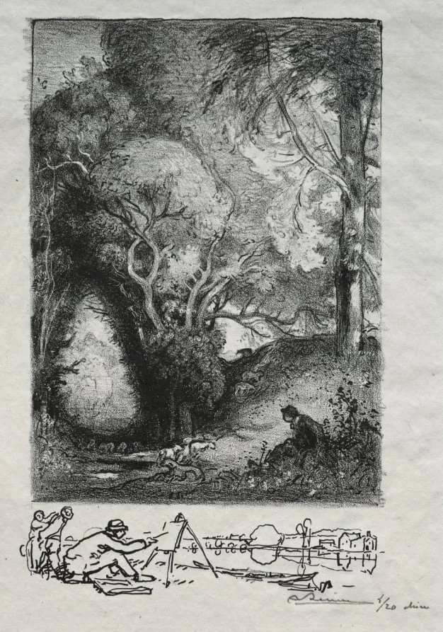 La Ravine en juin, detail