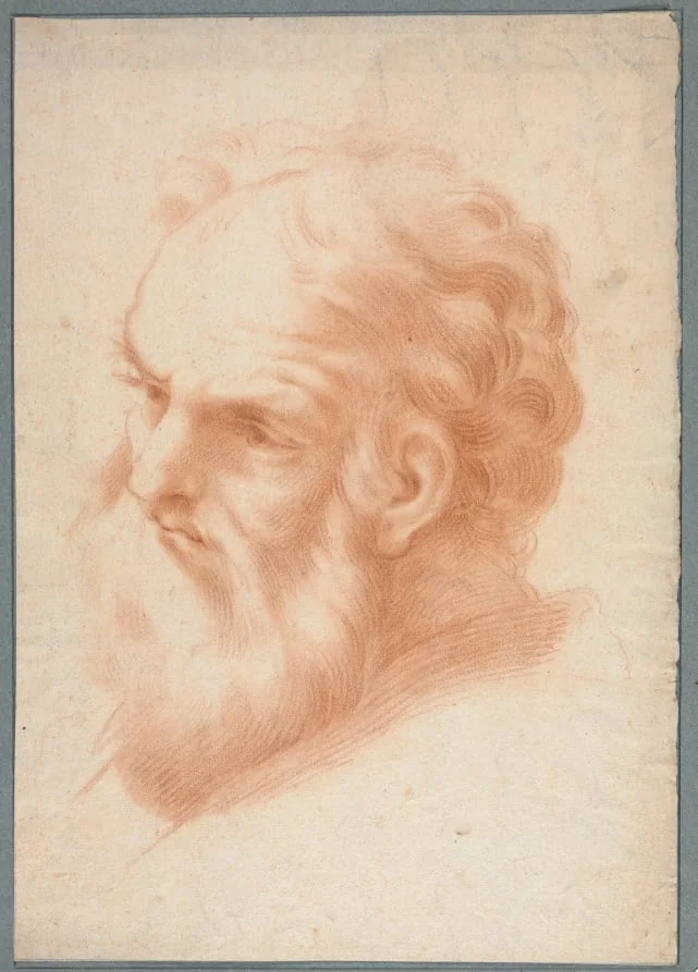 Head of an Old Man, detail