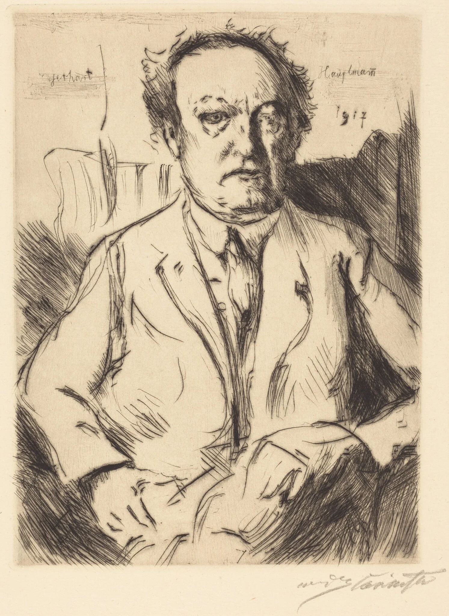 Gerhart Hauptmann, detail