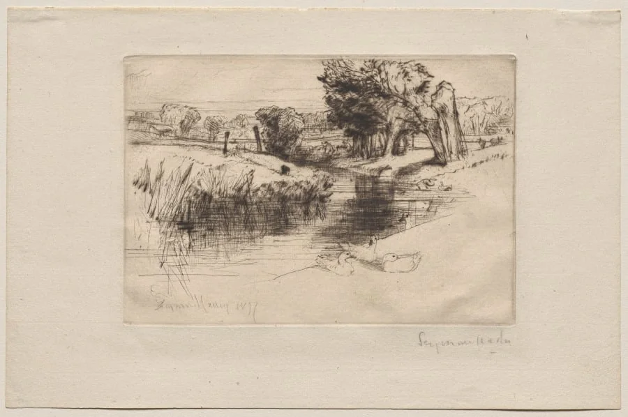 A Backwater, detail