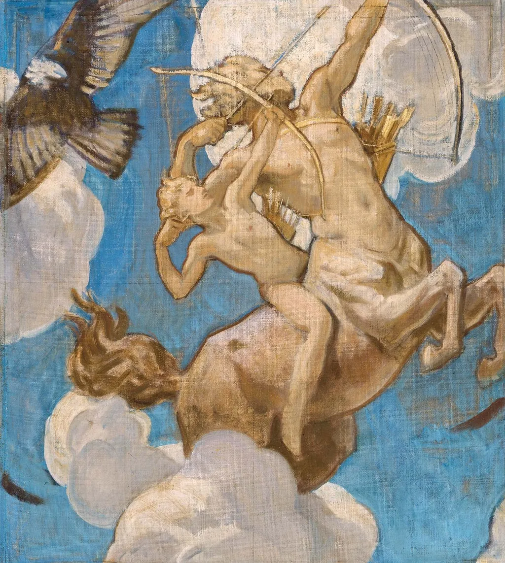 Sketch for Chiron and Achilles, by John Singer Sargent, unspecified, 1900