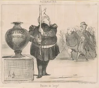 Passez au large!, by Honoré Daumier, ink, 1851