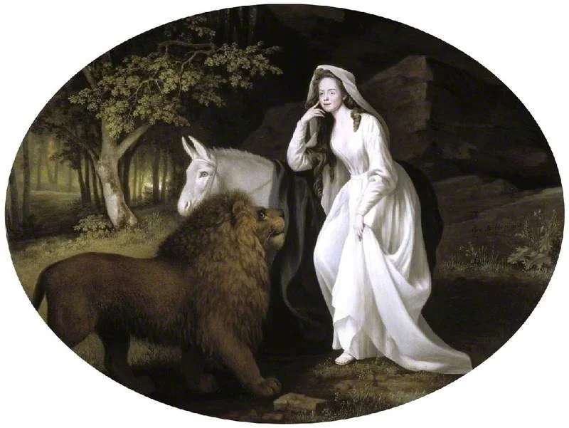Isabella Saltonstall as Una in Spenser's 'Faerie Queene', detail