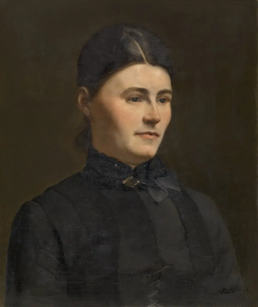 Portrait of a Woman, by Charles Boom, oil, 1894
