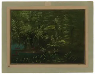 Luxuriant Forest on the Bank of the Amazon, by George Catlin, oil, 1862