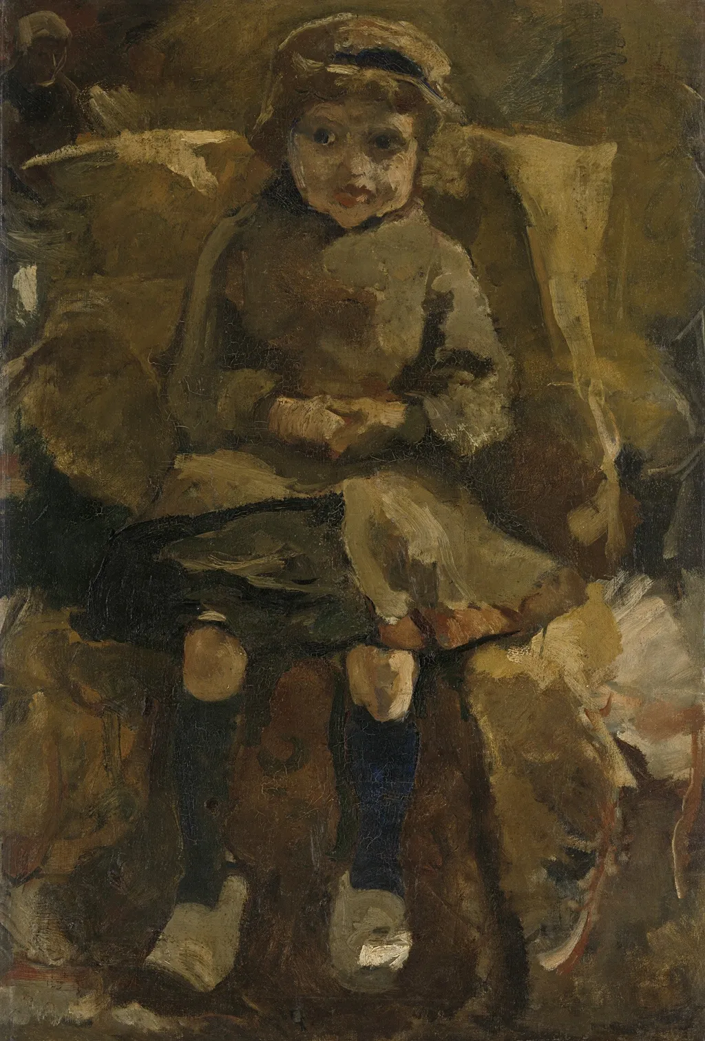 The Wooden Shoes, by George Hendrik Breitner, oil, 1892