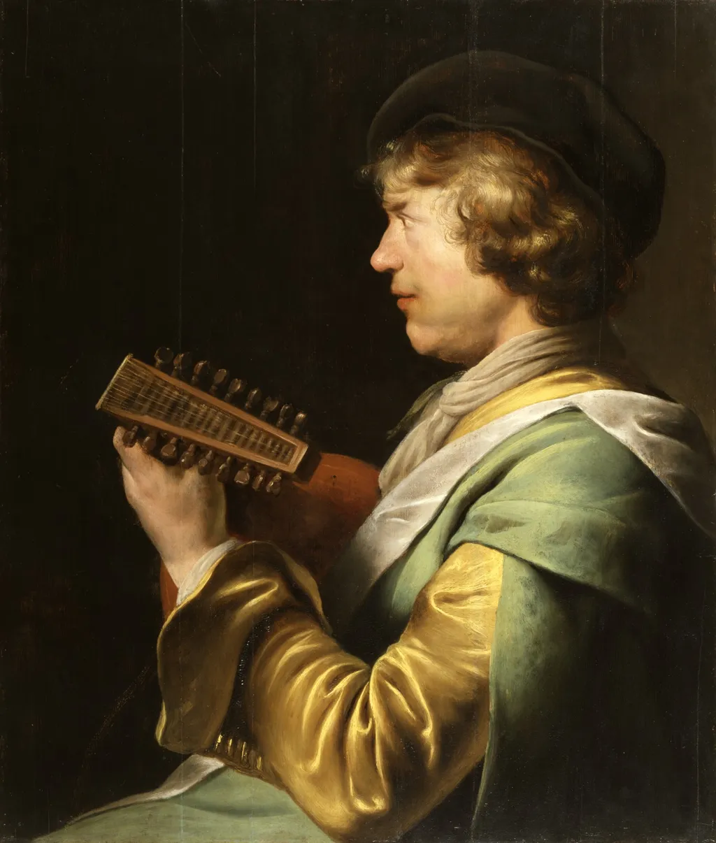 Lute Player, by Jan Lievens, oil, 1629