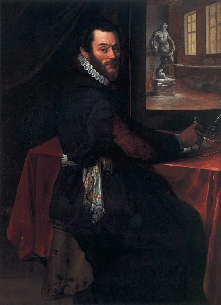 Portrait of Giambologna in his Studio, detail