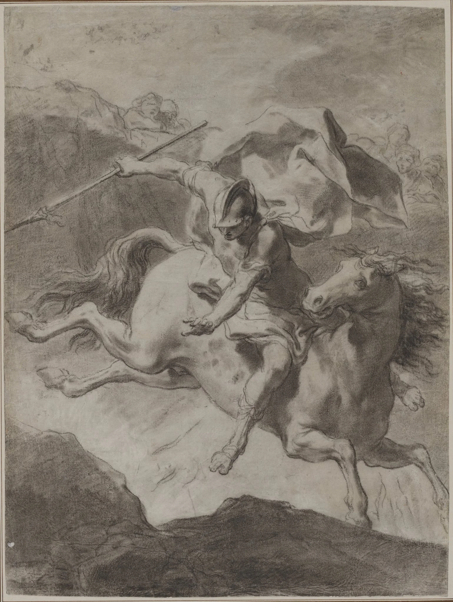 Death of Marcus Curtius, detail