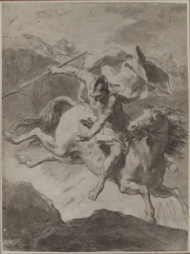 Death of Marcus Curtius, by Gaetano Gandolfi, 1799