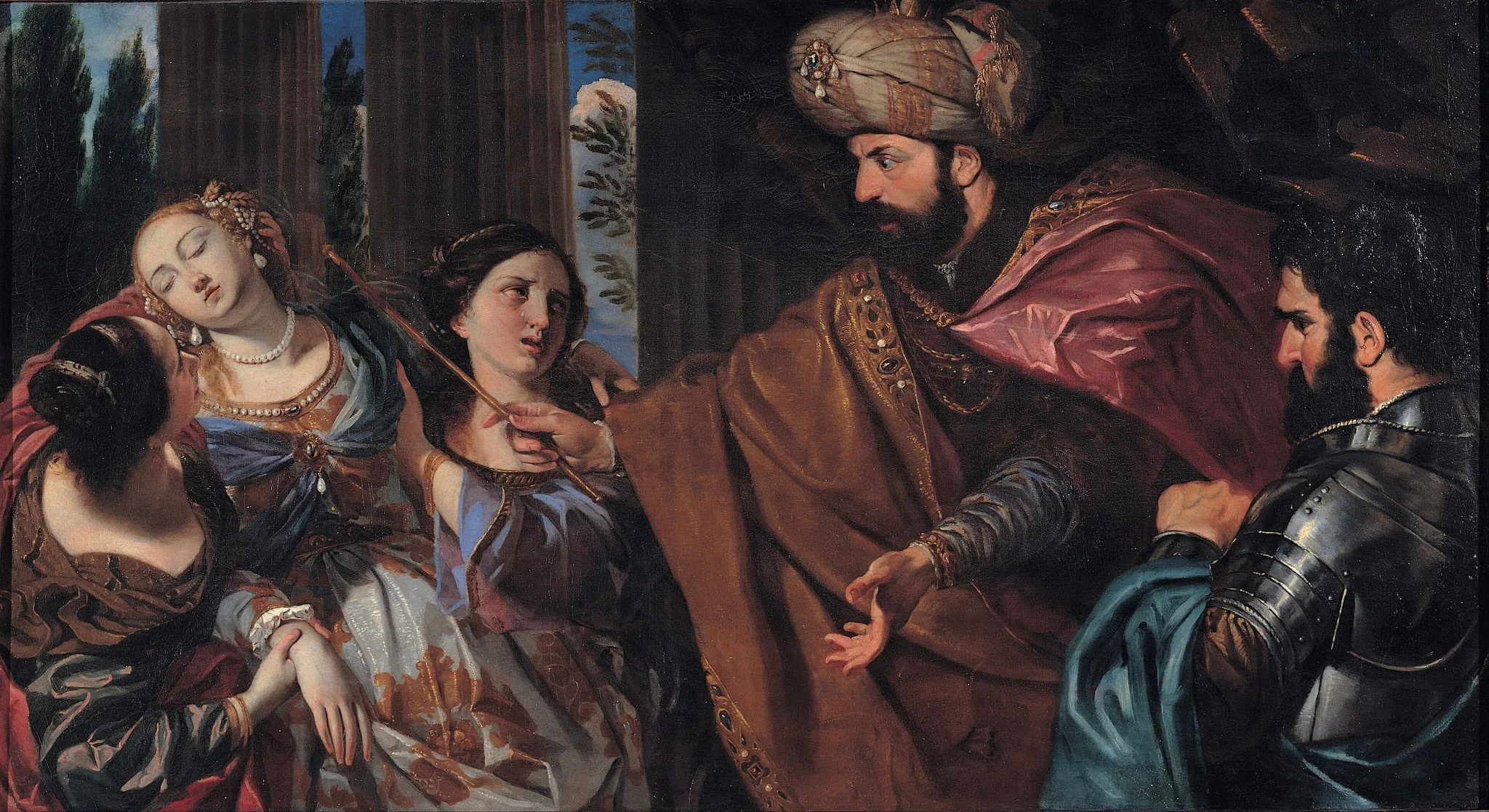 Esther before Ahasuerus, detail
