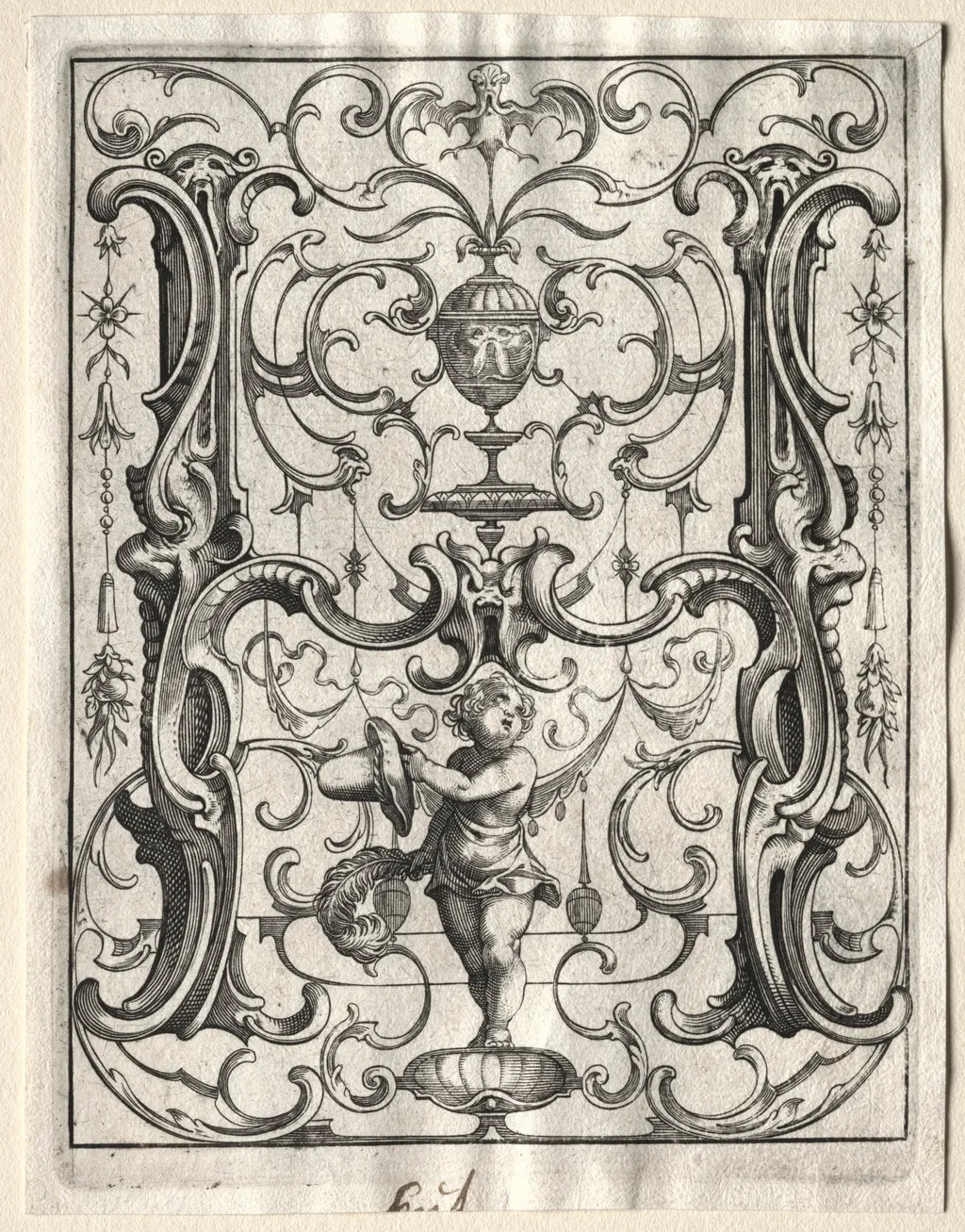 New ABC Booklet:  H, by Lucas Kilian, 1627