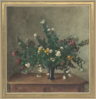 Bouquet of Small Chrysanthemums, by Léon Bonvin, unspecified, 1862