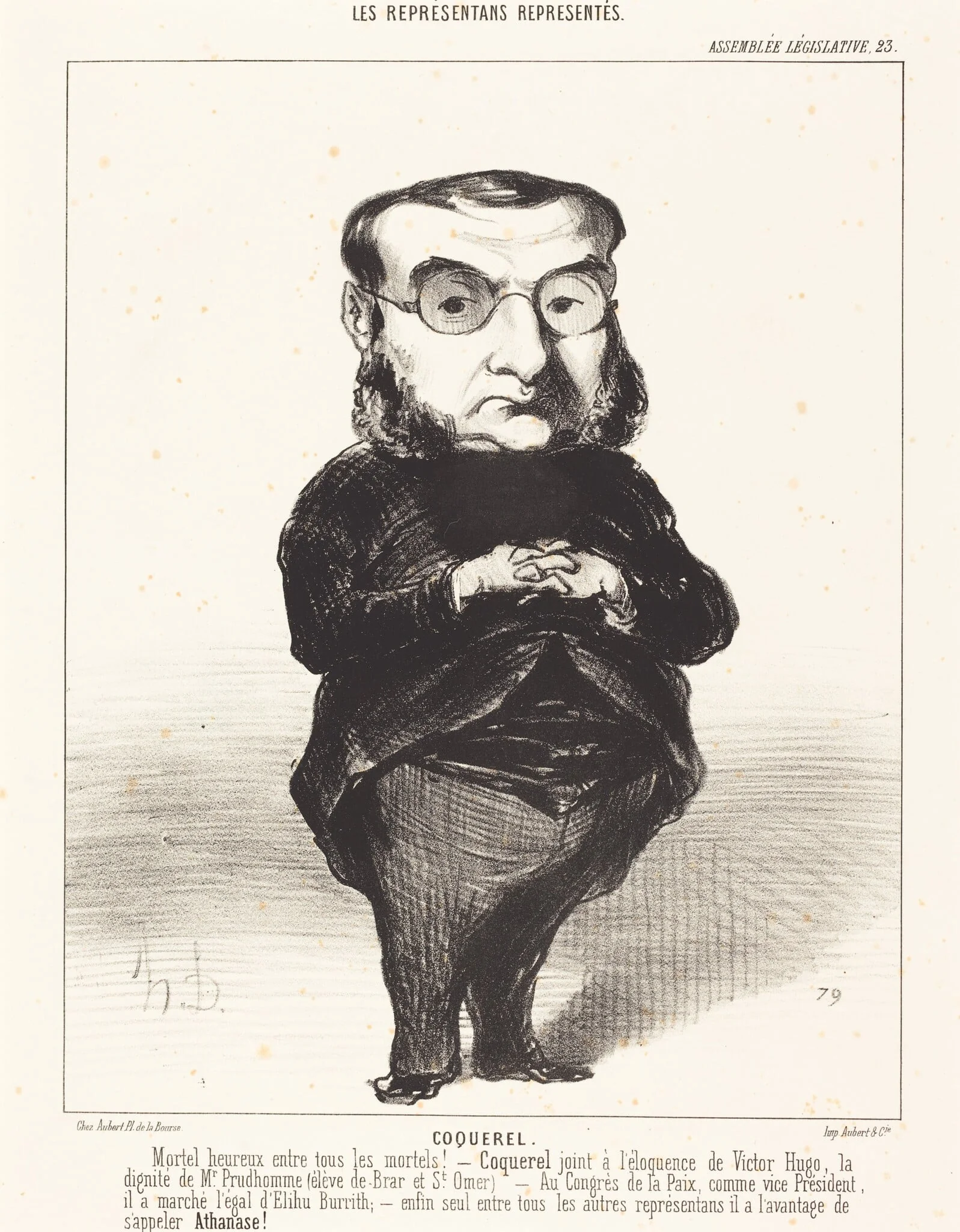 Ath. L. Charles Coquerel, detail