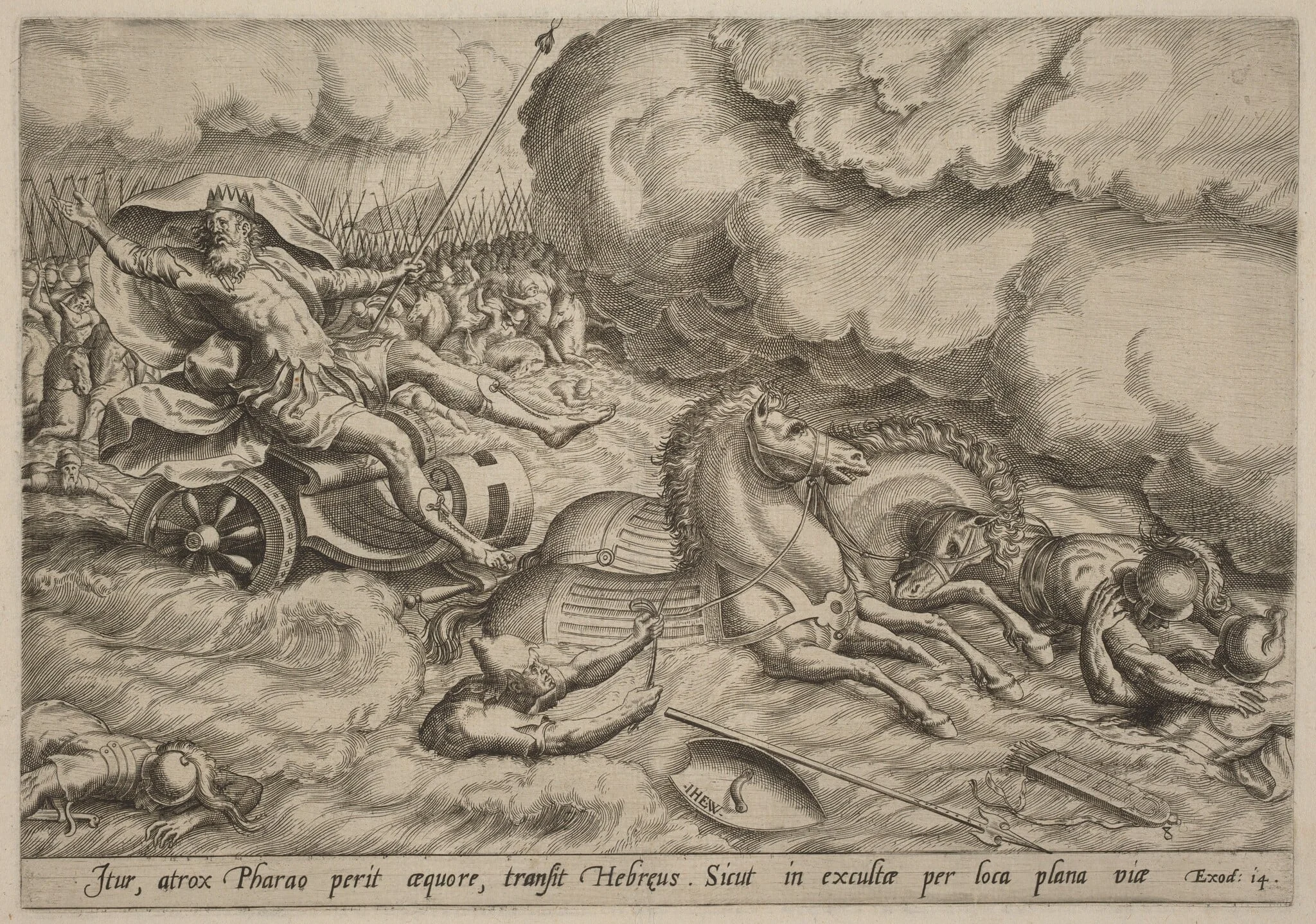 The Crossing of the Red Sea, detail