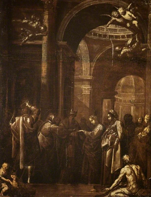 Marriage of the Virgin, detail