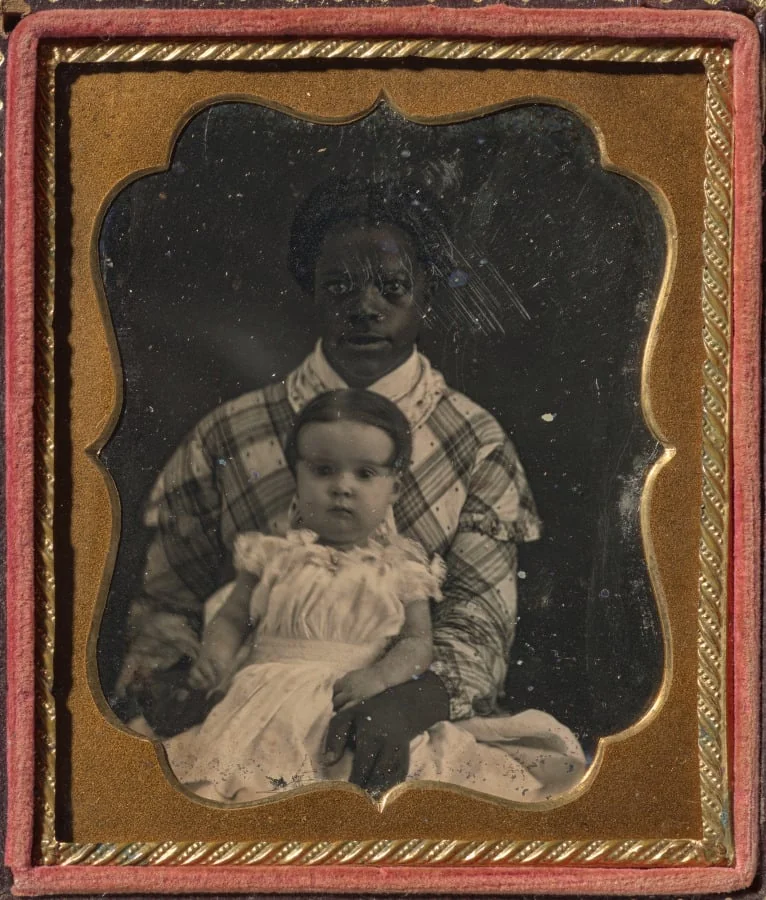Black Woman and White Child, detail