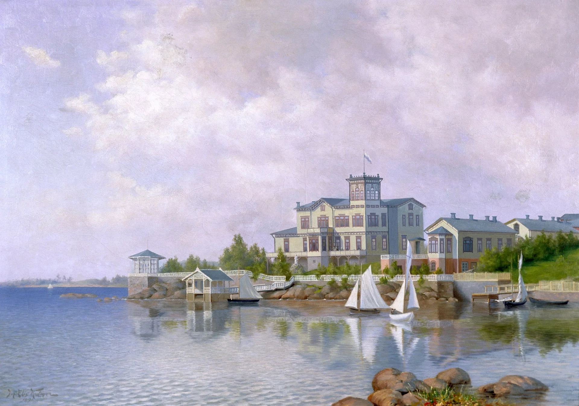 Hellsténin huvila, Itäinen Kaivopuisto 9., detail