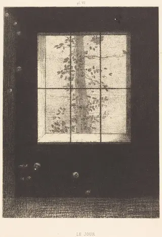 Le Jour (Day), by Odilon Redon, ink, 1891
