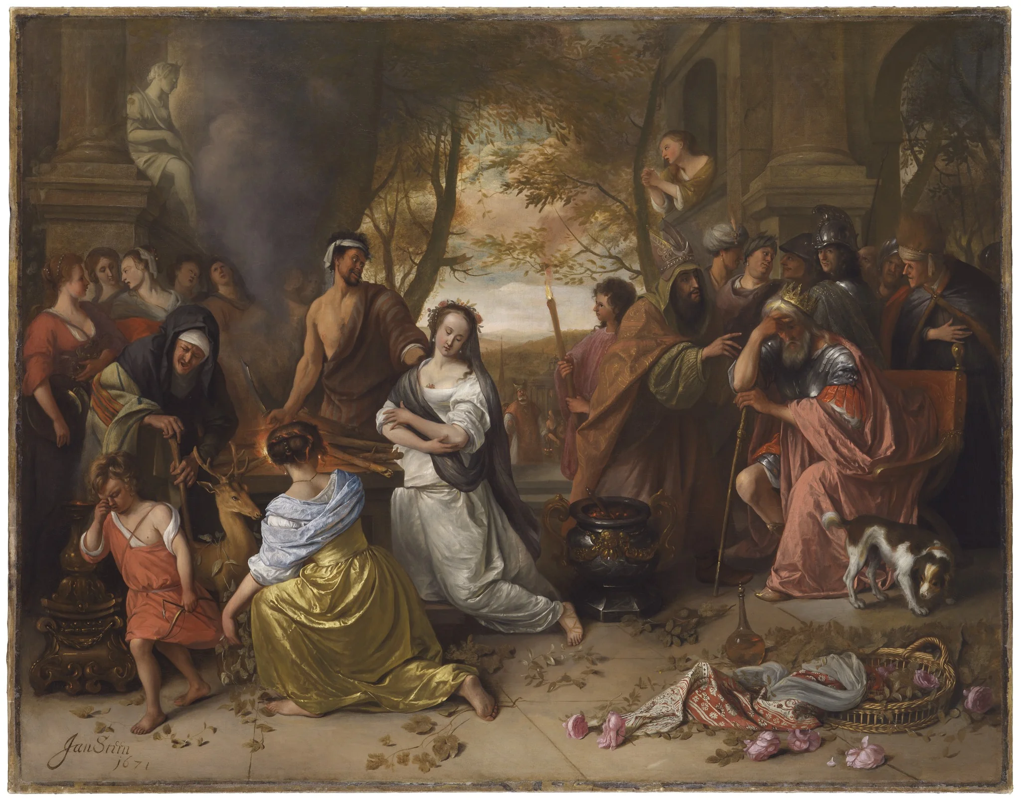 The Sacrifice of Iphigenia, detail