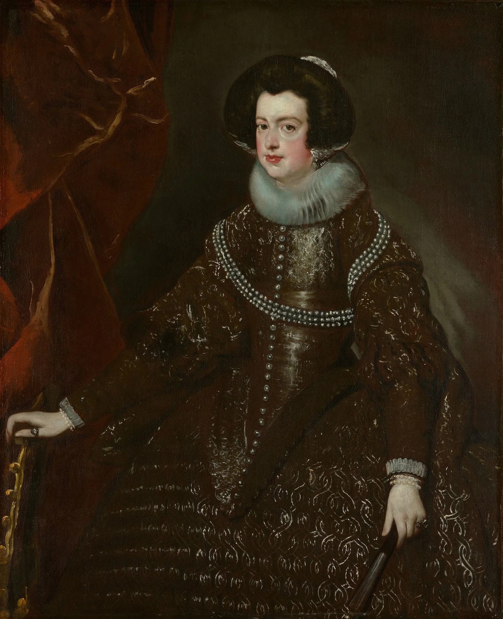Isabella of Bourbon, Wife of Philip IV of Spain, detail