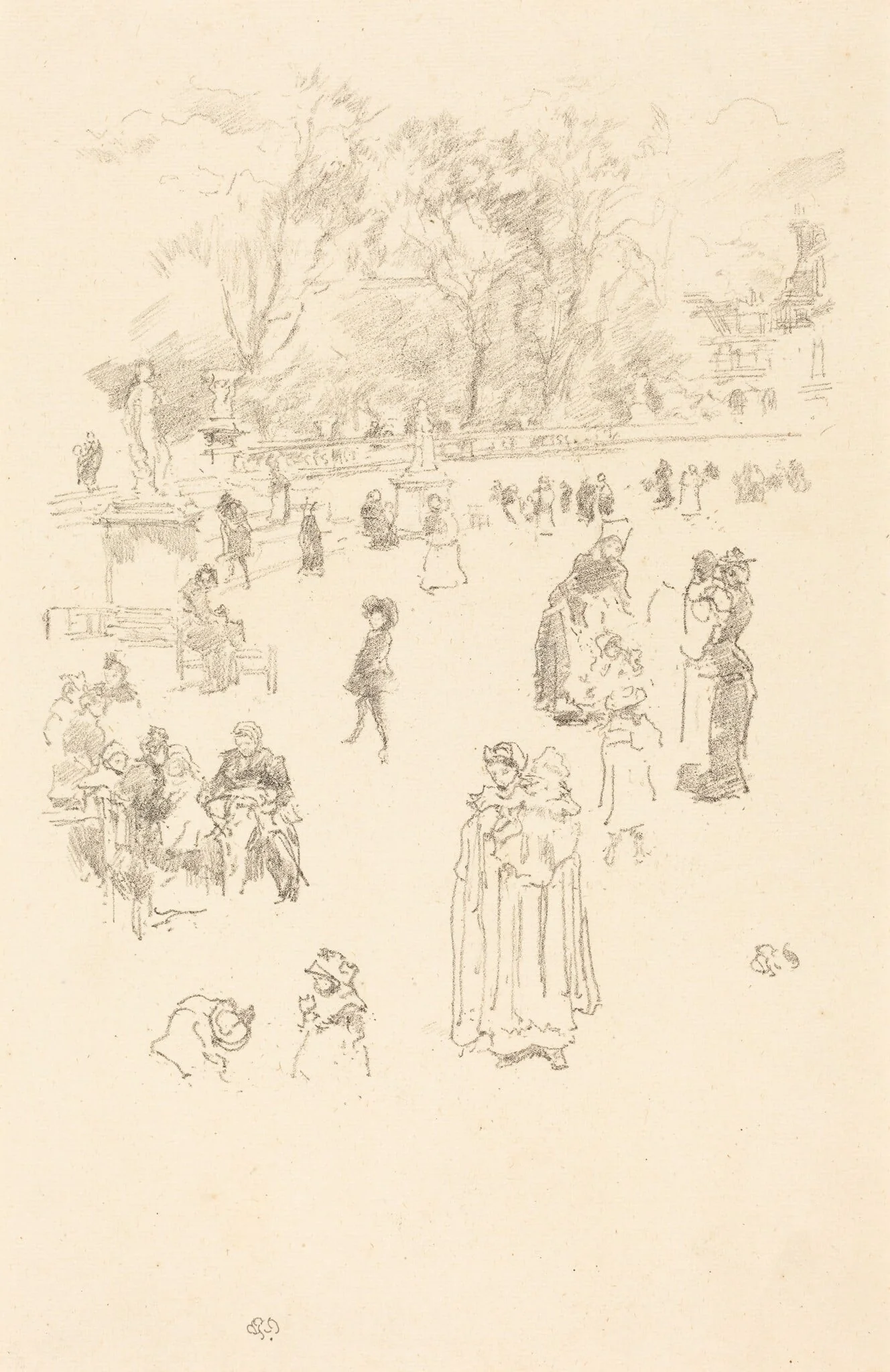 Nursemaids: "Les Bonnes du Luxembourg", detail