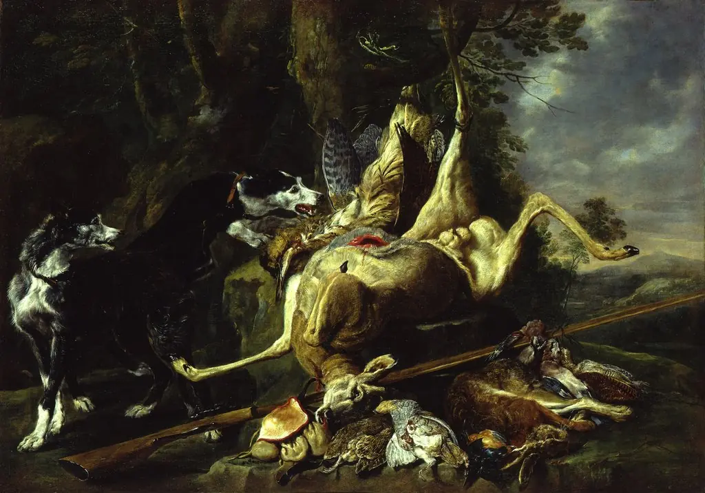 Dogs and Dead Game, by Jan Fyt, oil, 1649