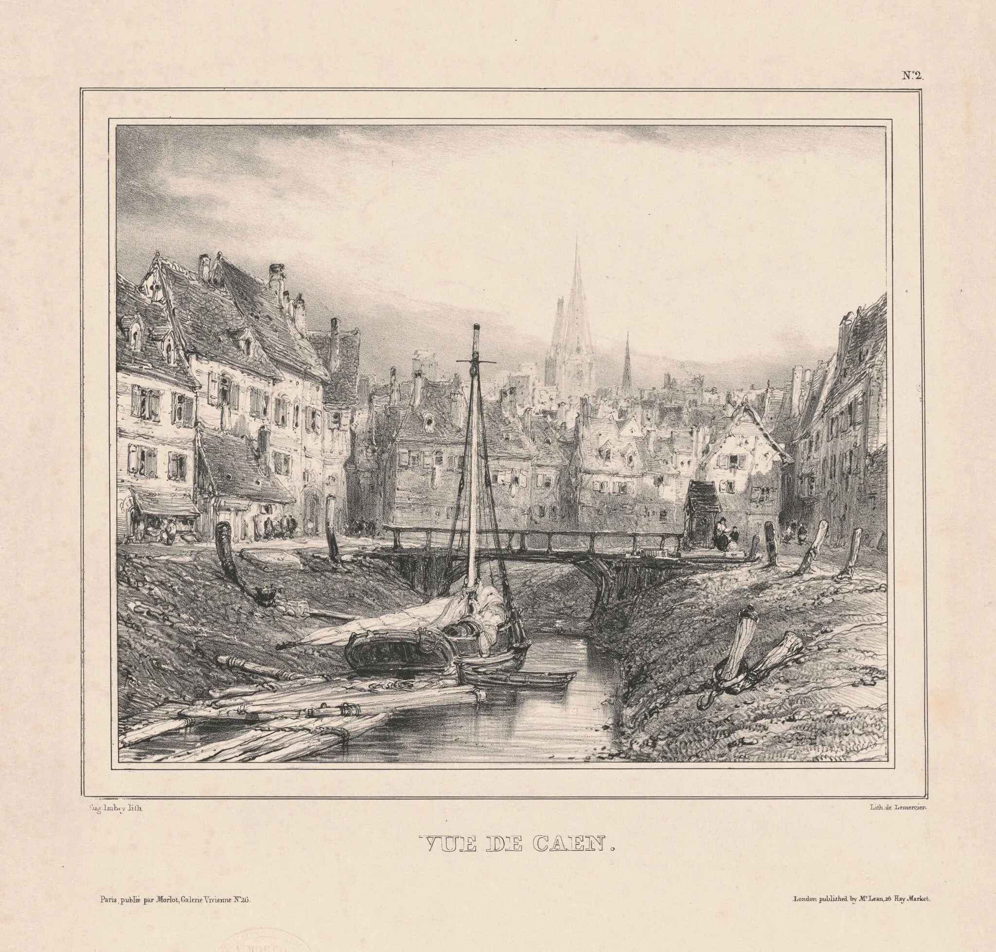 Vue de Caen, detail