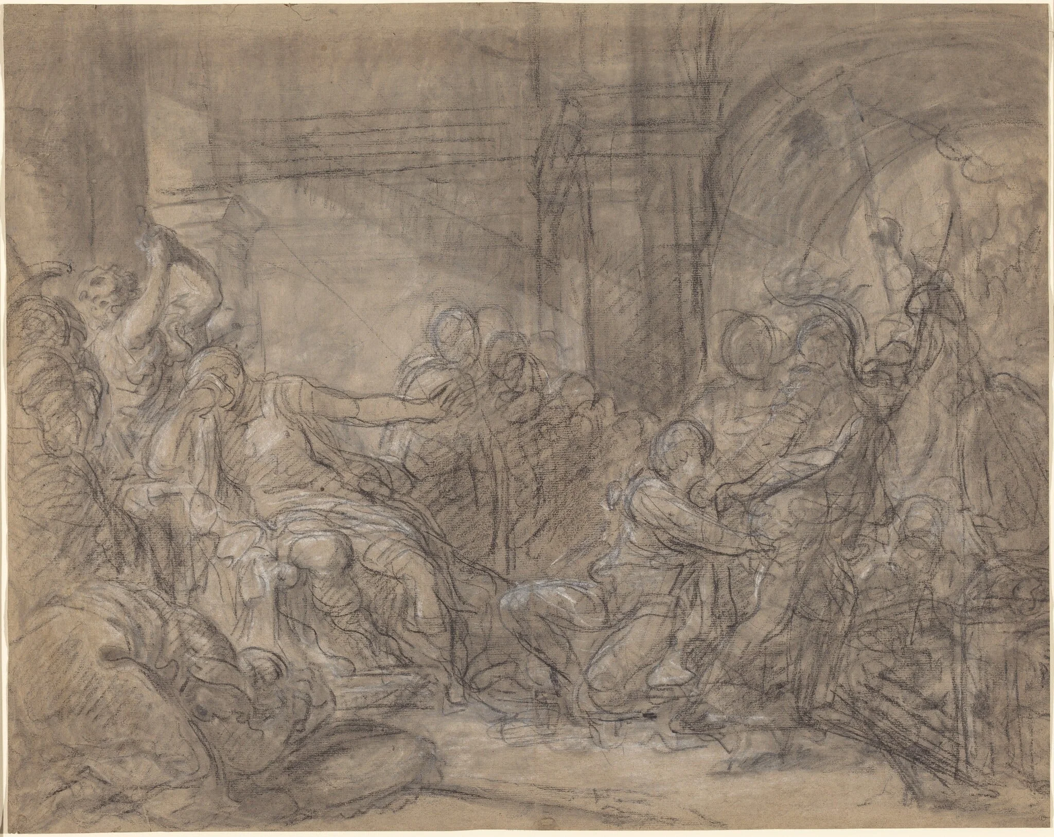 Brutus Condemning His Sons to Death, detail