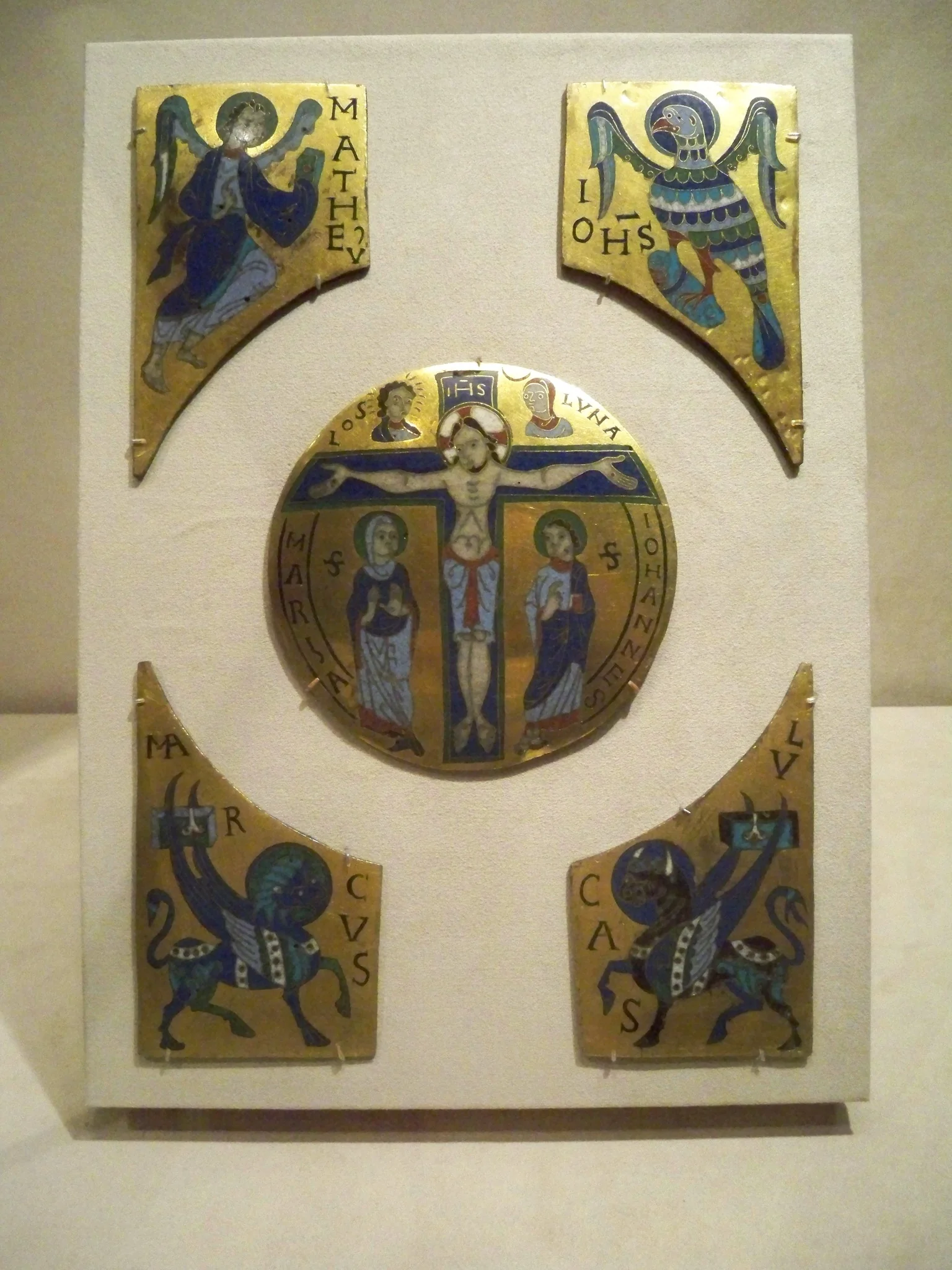 Enamels with the Crucifixion, detail