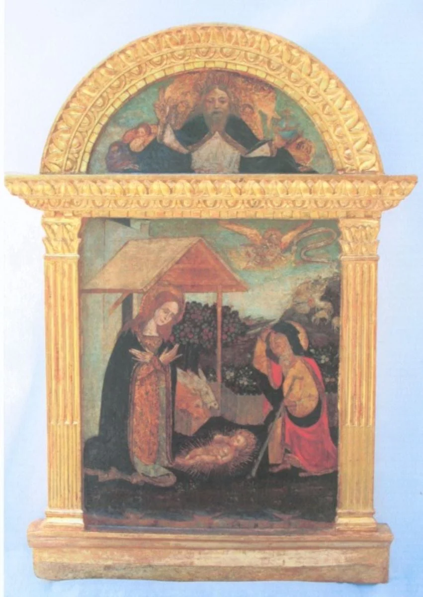 Adorația Pruncului, detail
