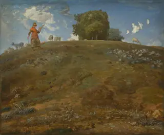 In the Auvergne, by Jean François Millet, oil, 1868