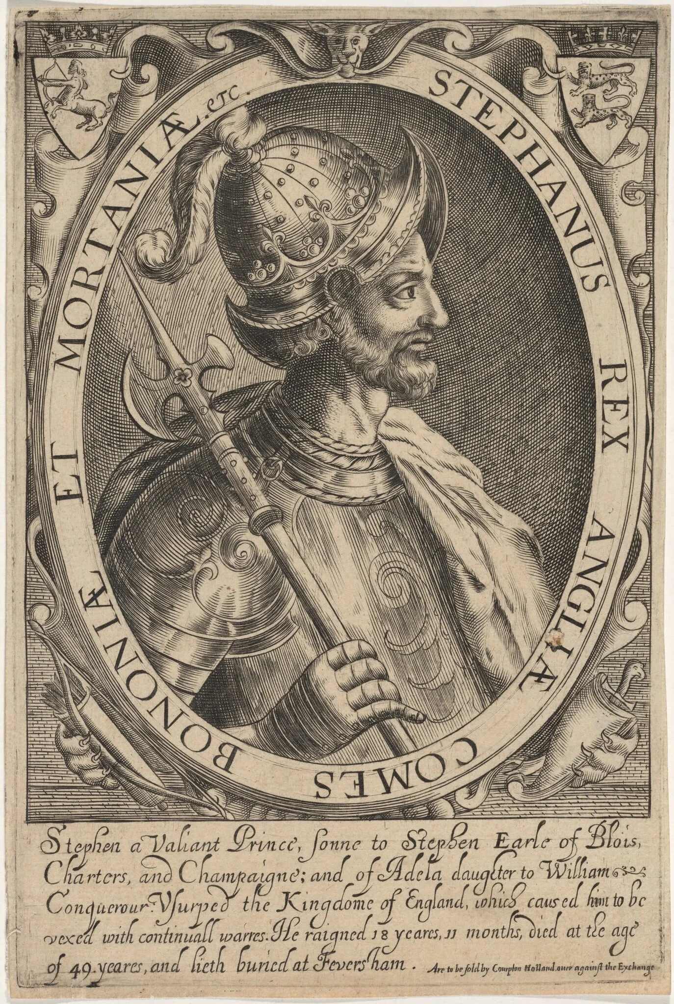Stephen, King of England, detail