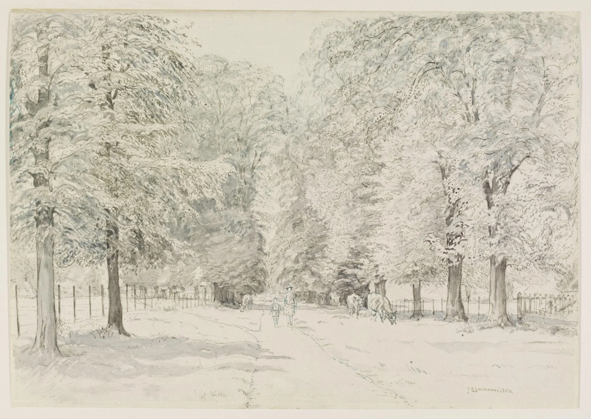 Petersham Avenue - looking towards Ham House, detail
