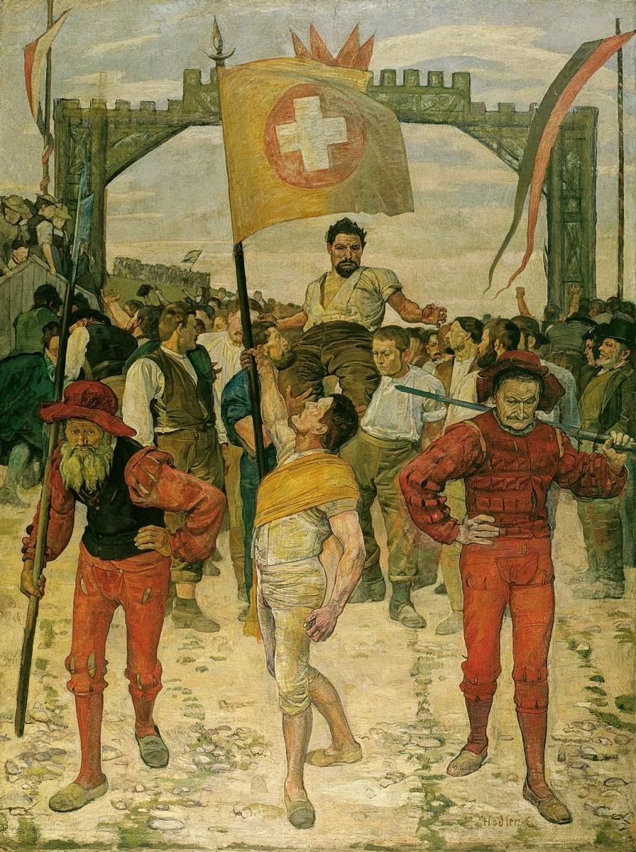 Der Schwingerumzug, detail