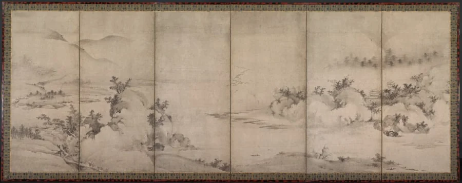 Landscape with Motifs from the Eight Views of Xiao-Xiang, detail