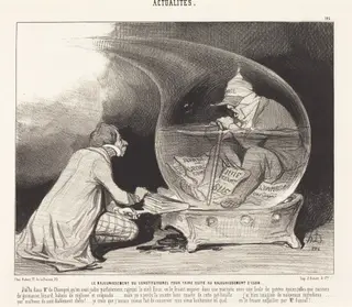 Le Rajeunissement du Constitutionnel, by Honoré Daumier, ink, 1844