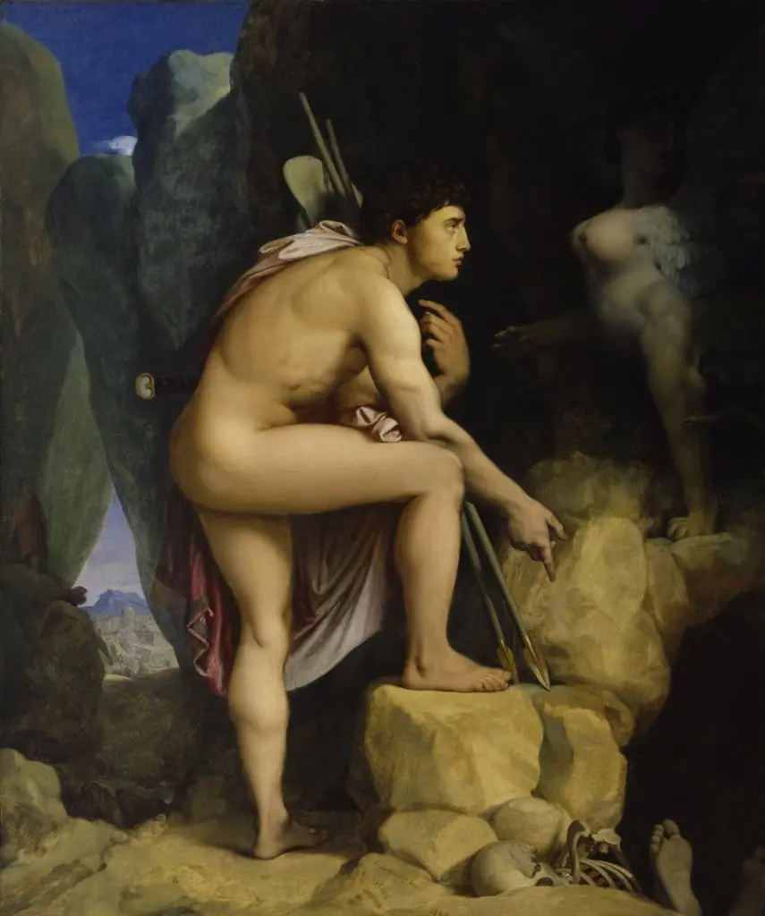 Oedipus and the Sphinx, by Jean Auguste Dominique Ingres, oil, 1808