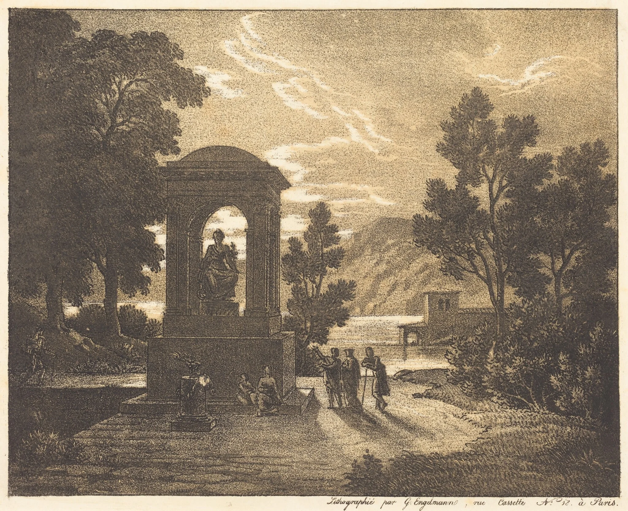 Classical Landscape, detail