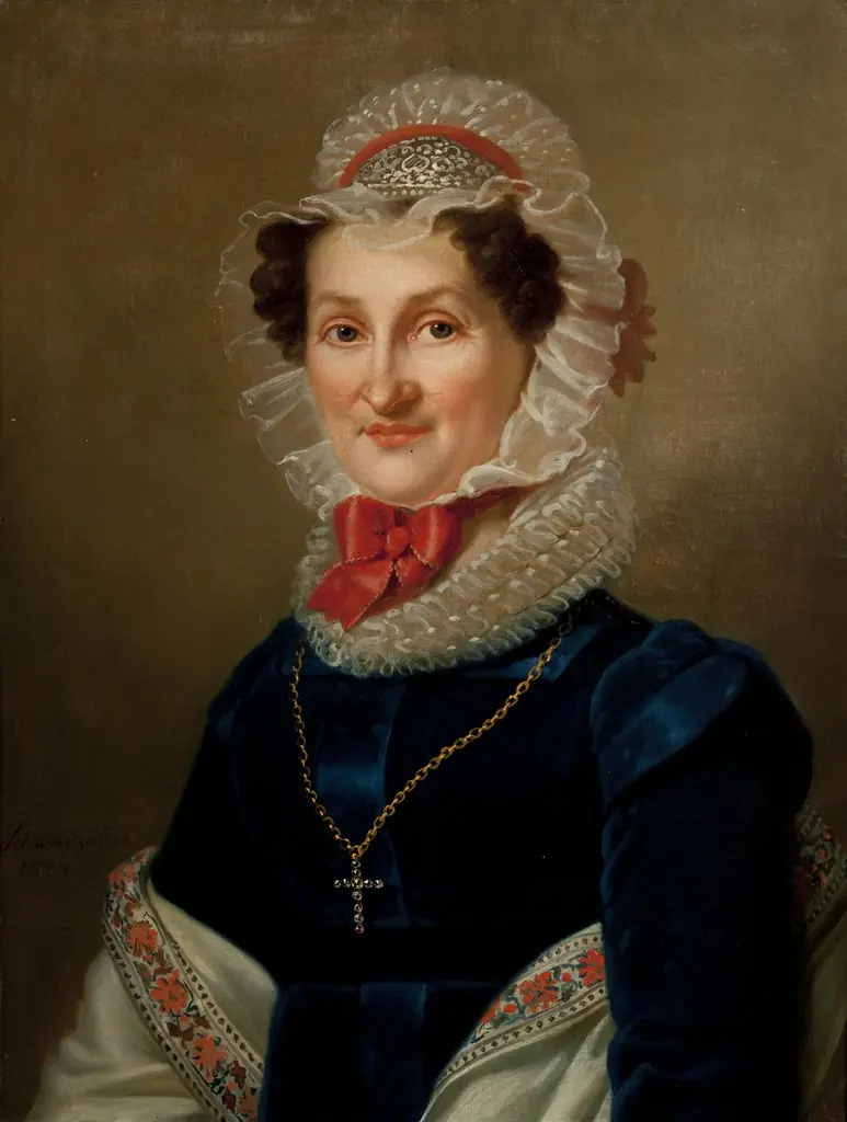 Portrait of Teresa Hausner, by Karl Gottlieb Schweikart, oil, 1824