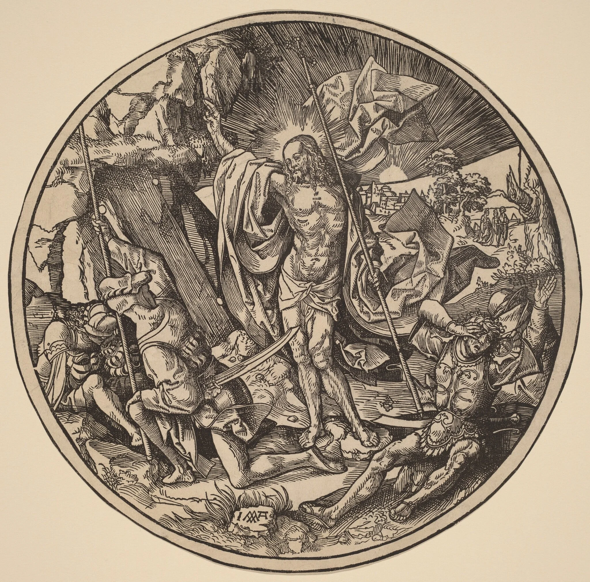 The Resurrection and the Holy Women on Their Way to Christ's Sepulchre, detail