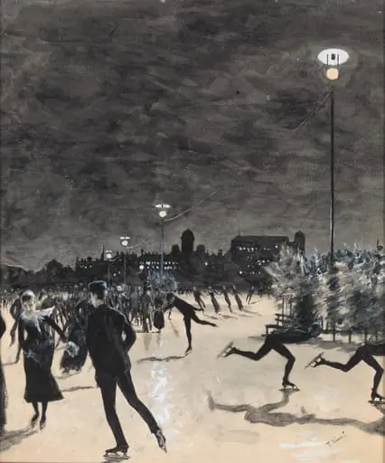 Pohjoissataman luistinrata, by Torsten Wasastjerna, 1903