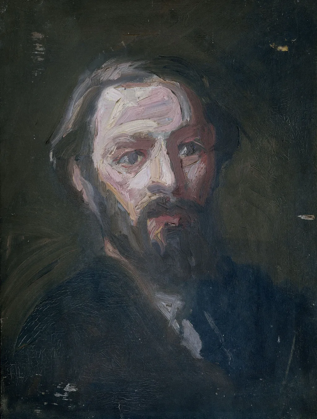 Portret van de beeldhouwer Pier Pander (1864-1919), by Thomas Cool, oil, 1897